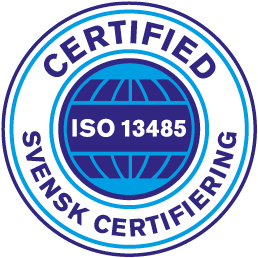 ISO 13485:2016 "Certified for medical devices"